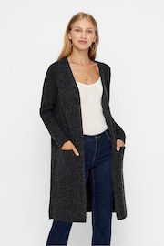 VERO MODA Black Longline Cardigan - Image 1 of 5