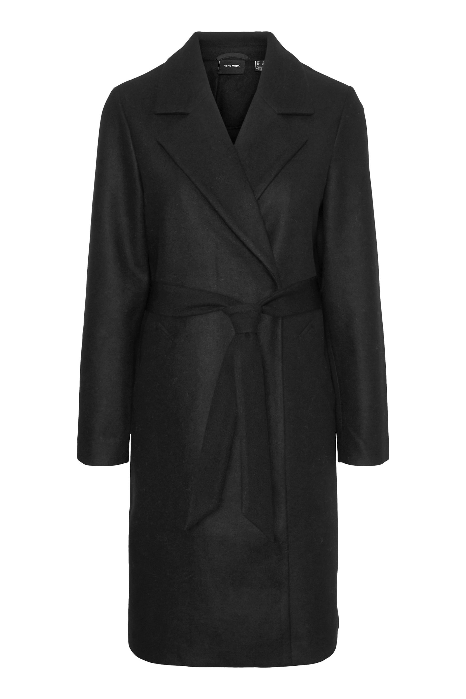 VERO MODA Black Wrap Tailored Coat - Image 5 of 5