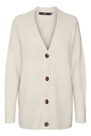 VERO MODA Cream Oversized Button Down Cardigan - Image 5 of 5