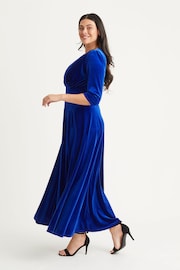 Scarlett & Jo Blue Verity Velvet Maxi Gown - Image 3 of 4