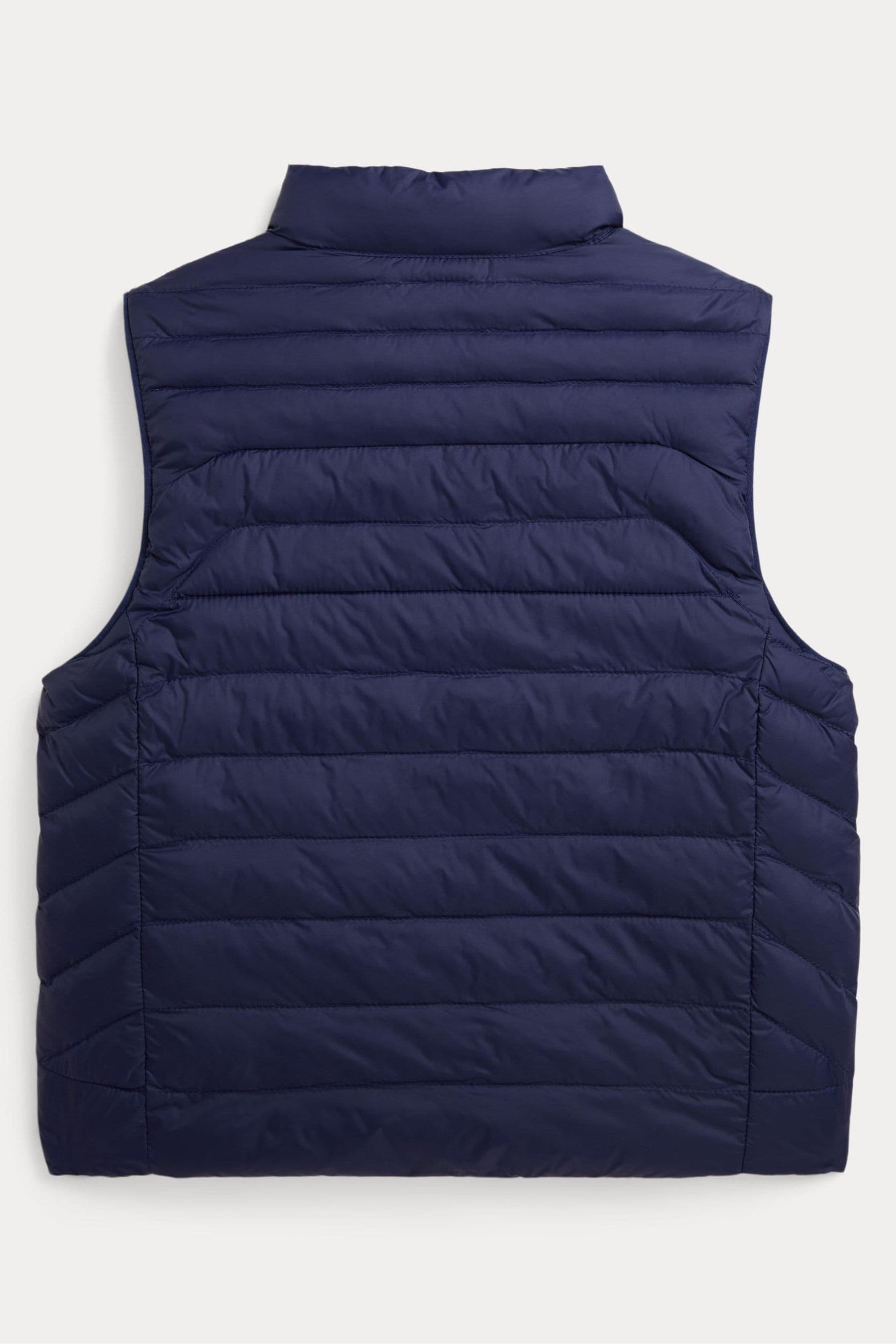 Buy Polo Ralph Lauren Boys Navy Padded Reversible Quilted Gilet from Next Gibraltar