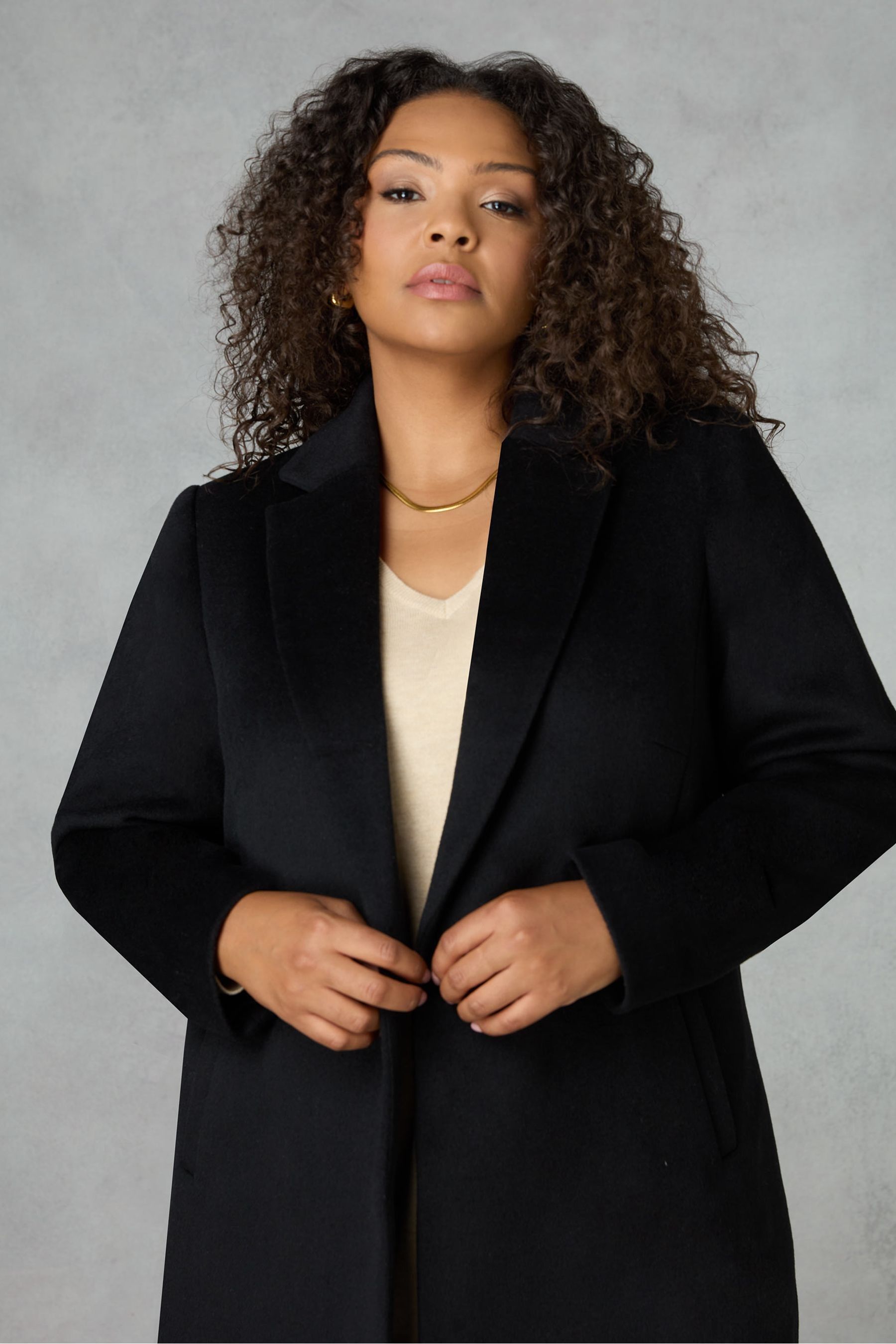 Short tailored coat cheap