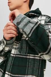 JACK & JONES Green Check Overshirt - Image 4 of 5