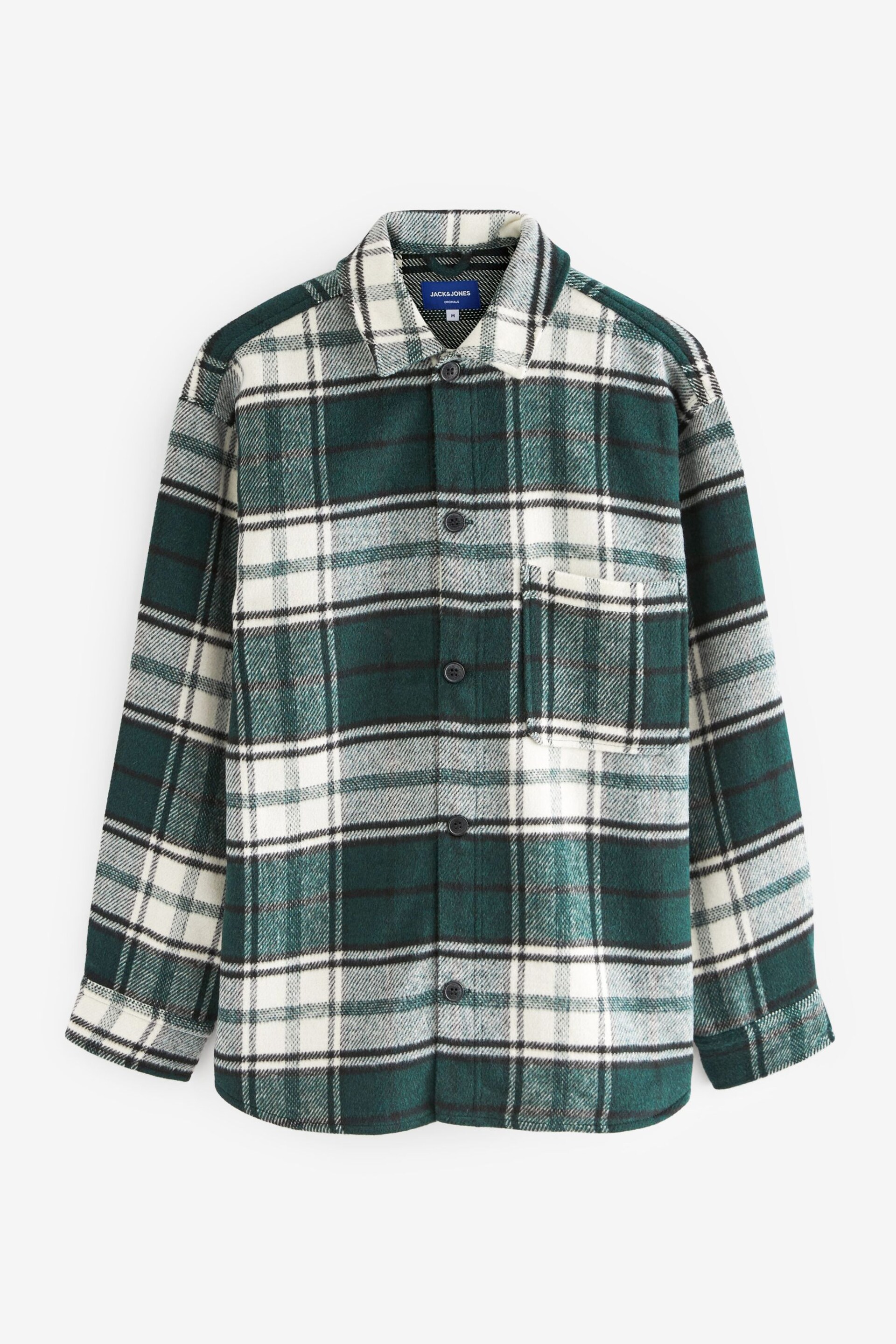 JACK & JONES Green Check Overshirt - Image 5 of 5