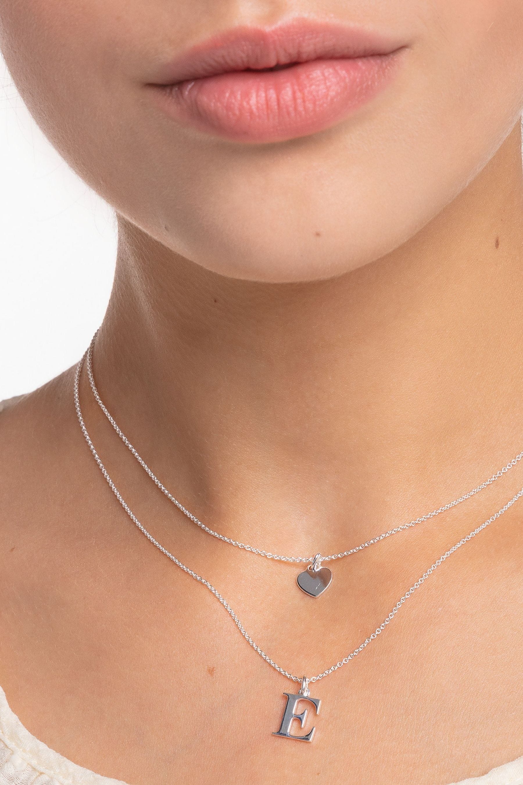 Buy Thomas Sabo Silver Heart Pendant Necklace Set from the Next UK online shop