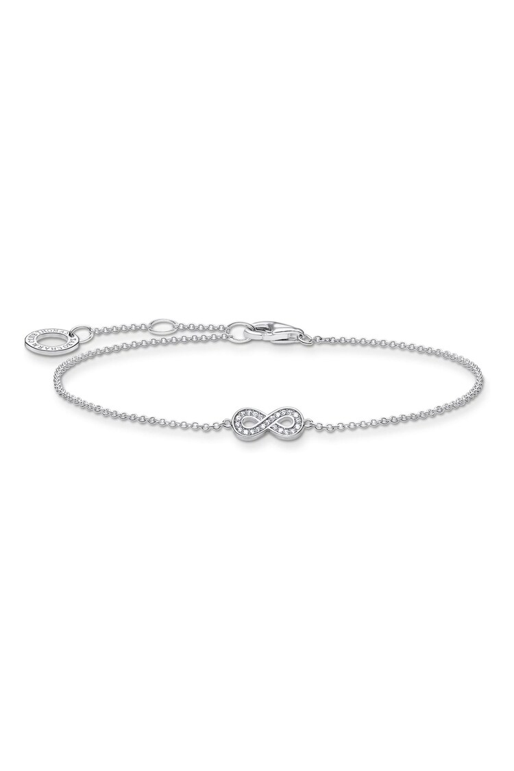 Thomas Sabo White Charm Club Infinity Bracelet - Image 1 of 3