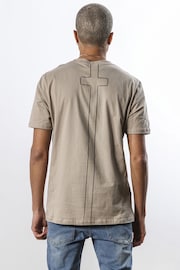 Religion Grey Regular Fit Classic Crew Neck Neon T-Shirt - Image 2 of 5