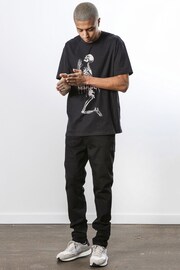 Religion Black Regular Fit Soft Cotton Graphic T-Shirt - Image 3 of 5