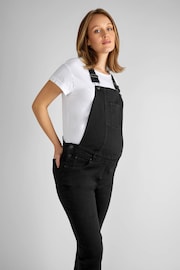 JoJo Maman Bébé Black Denim Dungarees - Image 3 of 4