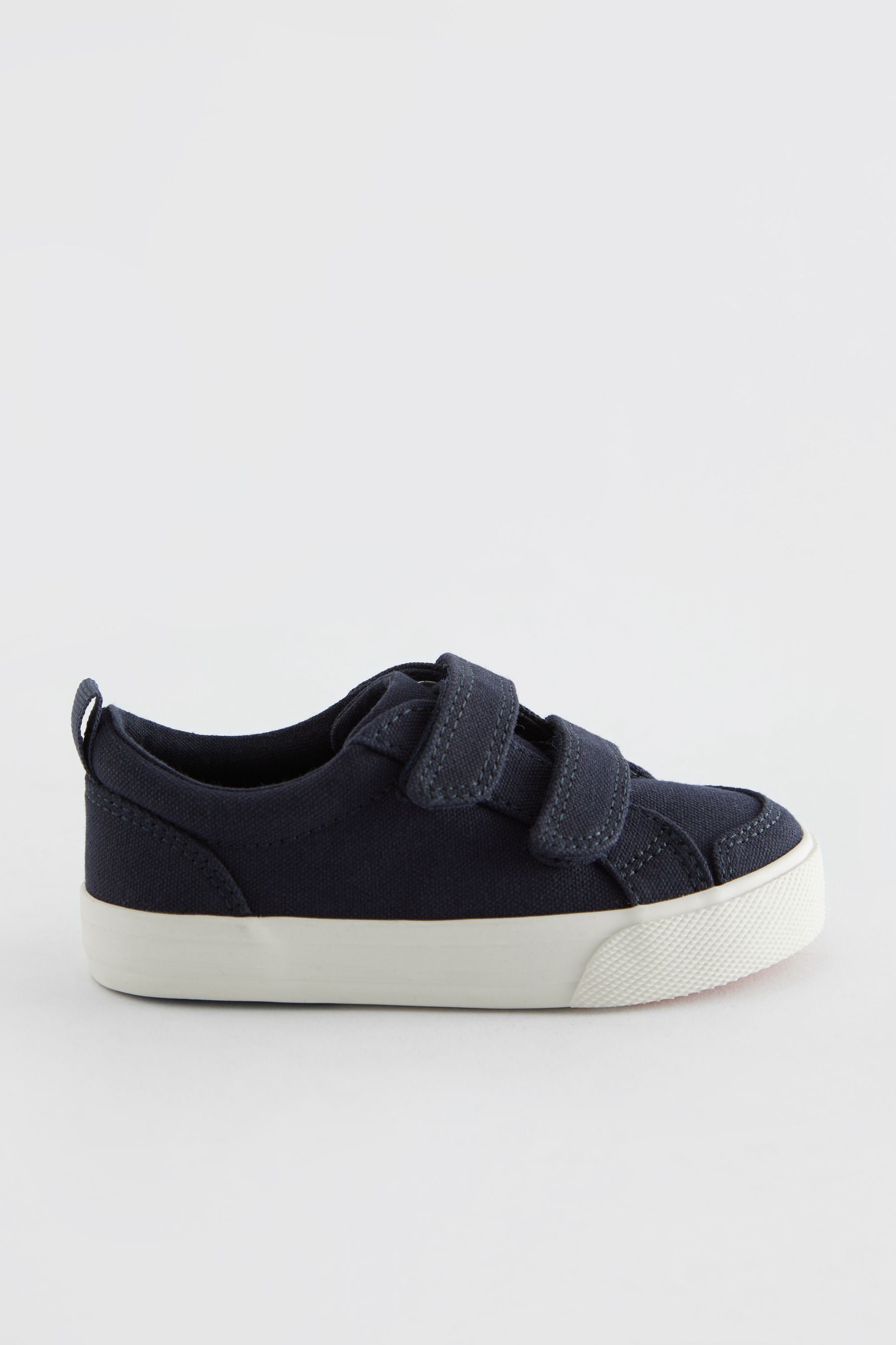 Buy Navy Canvas Standard Fit F Two Strap Touch Fastening Trainers from the Next UK online shop