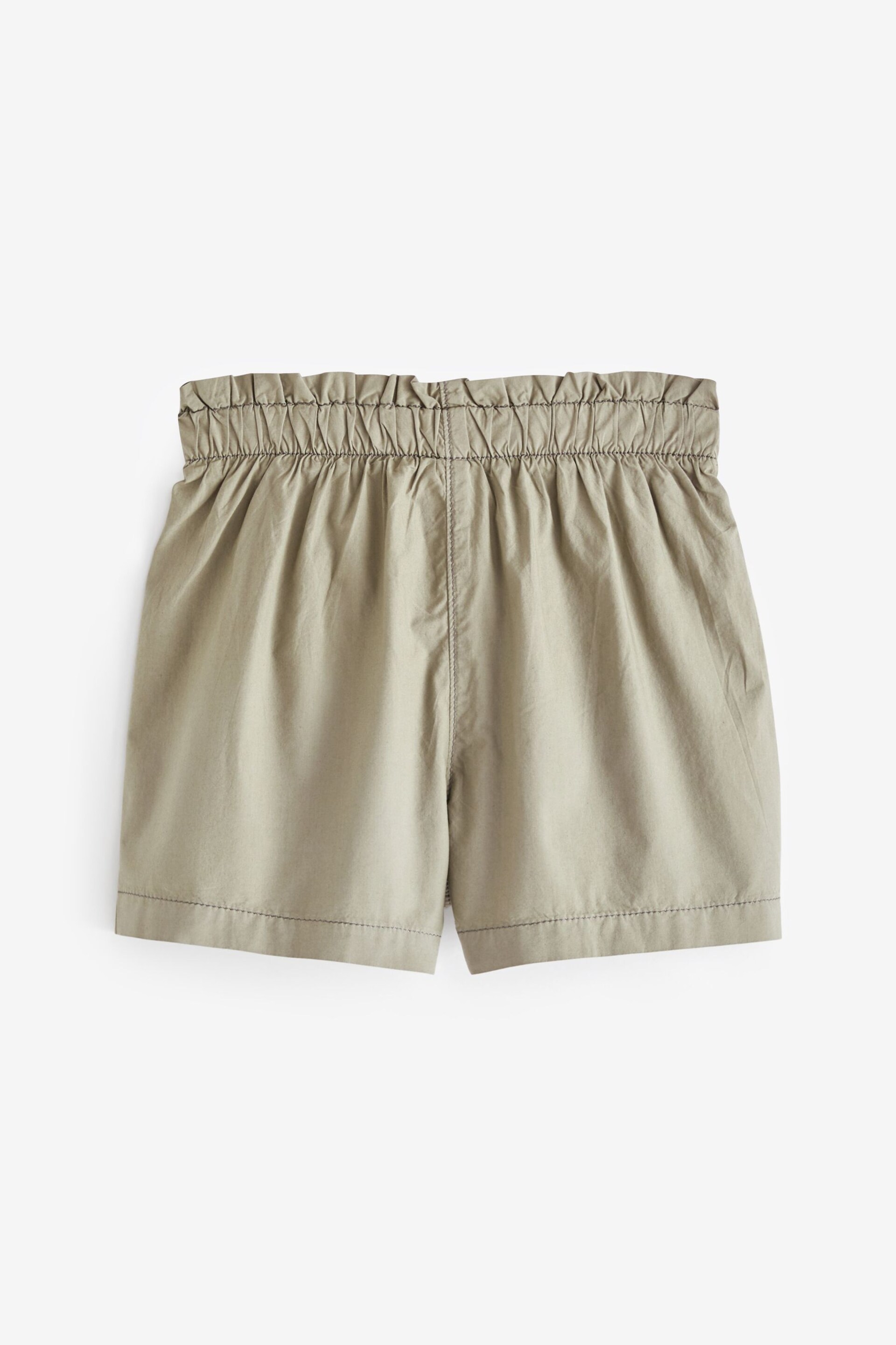 Khaki Green Poplin Cotton Shorts (3-16yrs) - Image 6 of 7