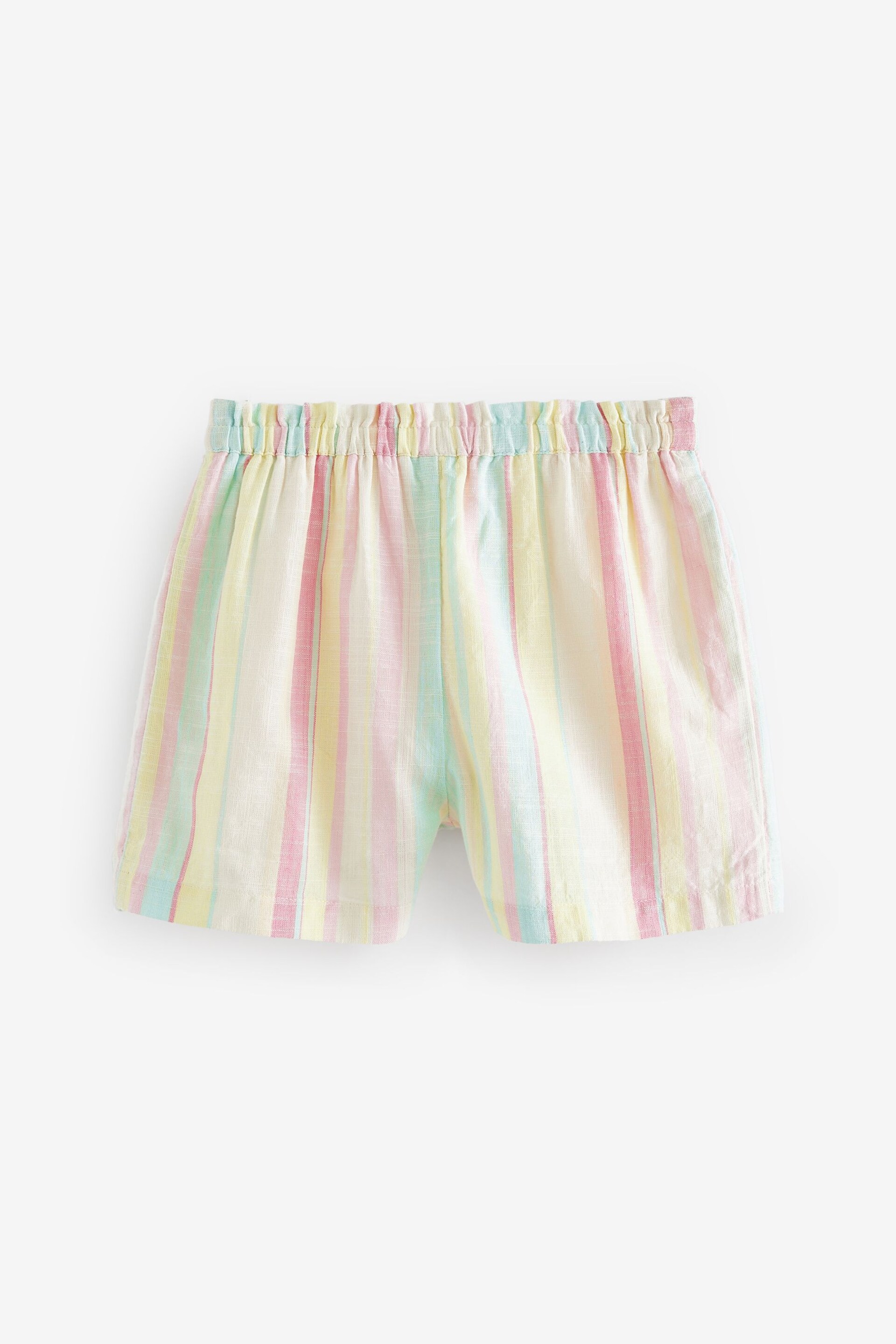 Rainbow Stripe Tie Waist Shorts (3-16yrs) - Image 5 of 6