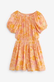 Orange Cutout Playsuit (3-16yrs) - Image 5 of 7