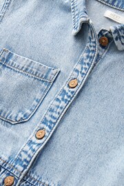 Blue Denim Shirt Playsuit (3-16yrs) - Image 7 of 7