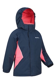 Mountain Warehouse Blue Kids Fleece Lined Ski Jacket And Joggers Set - Image 4 of 5