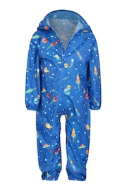 Mountain Warehouse Blue Toddler Waterproof Printed Rainsuit - Image 5 of 5