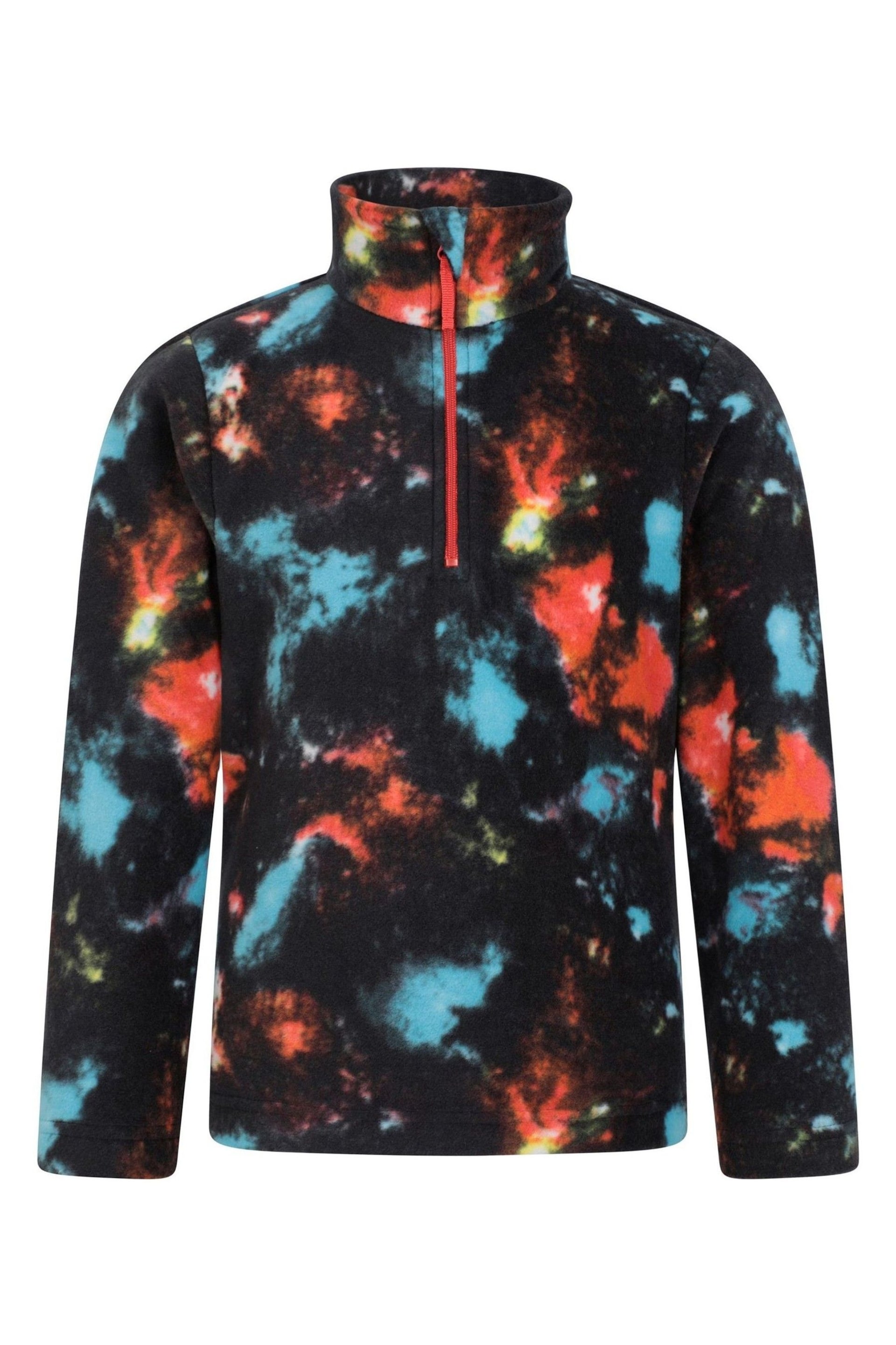 Mountain Warehouse Orange Pursuit Printed Half-Zip Kids Fleece - Image 1 of 4