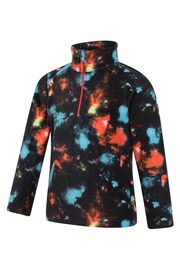 Mountain Warehouse Orange Pursuit Printed Half-Zip Kids Fleece - Image 3 of 4