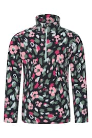 Mountain Warehouse Green Endeavour Printed Half-Zip Kids Fleece - Image 1 of 5