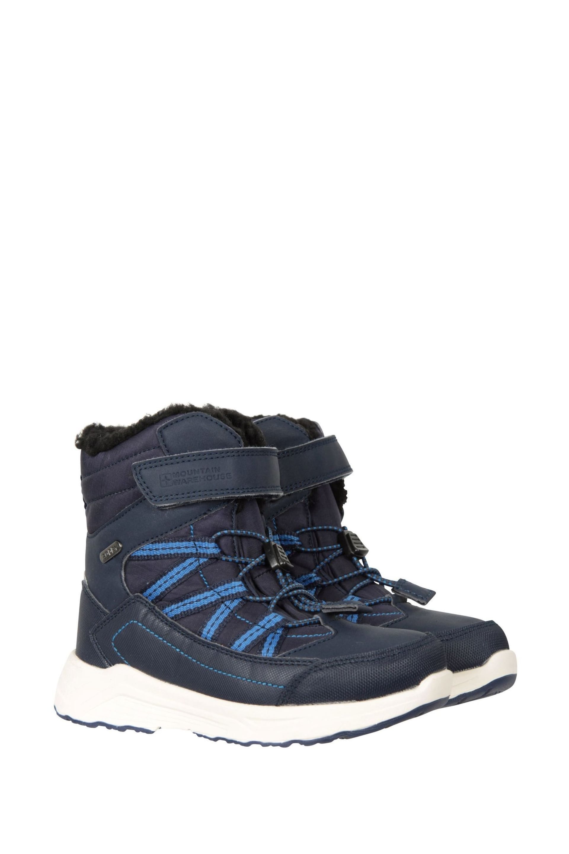 Mountain Warehouse Blue Kids Denver Waterproof Snow Boots - Image 3 of 5