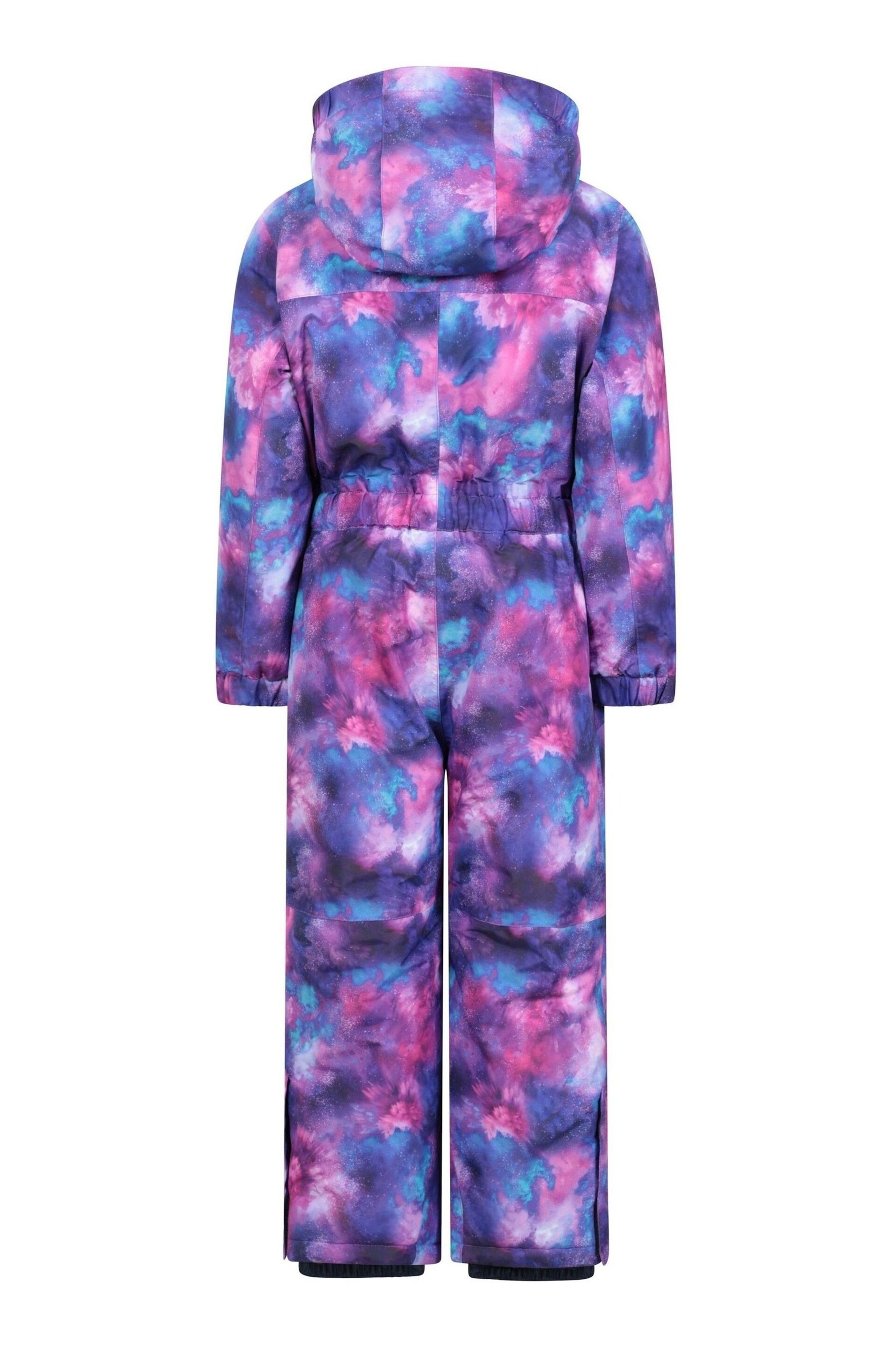 Mountain Warehouse Pink Kids Cloud Printed All in One Snowsuit - Image 4 of 5