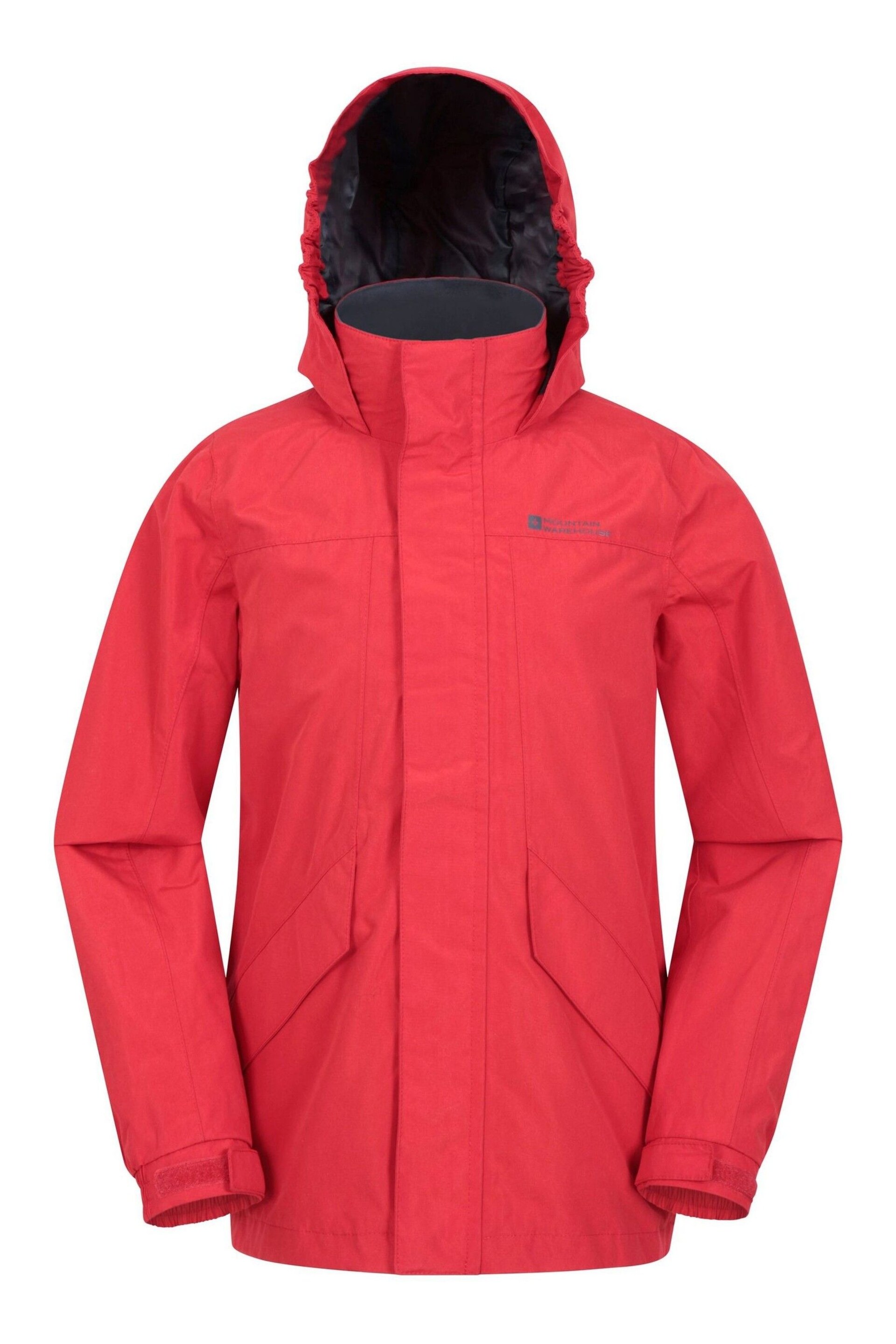 Mountain Warehouse Red Kids Solar Waterproof Jacket - Image 1 of 4