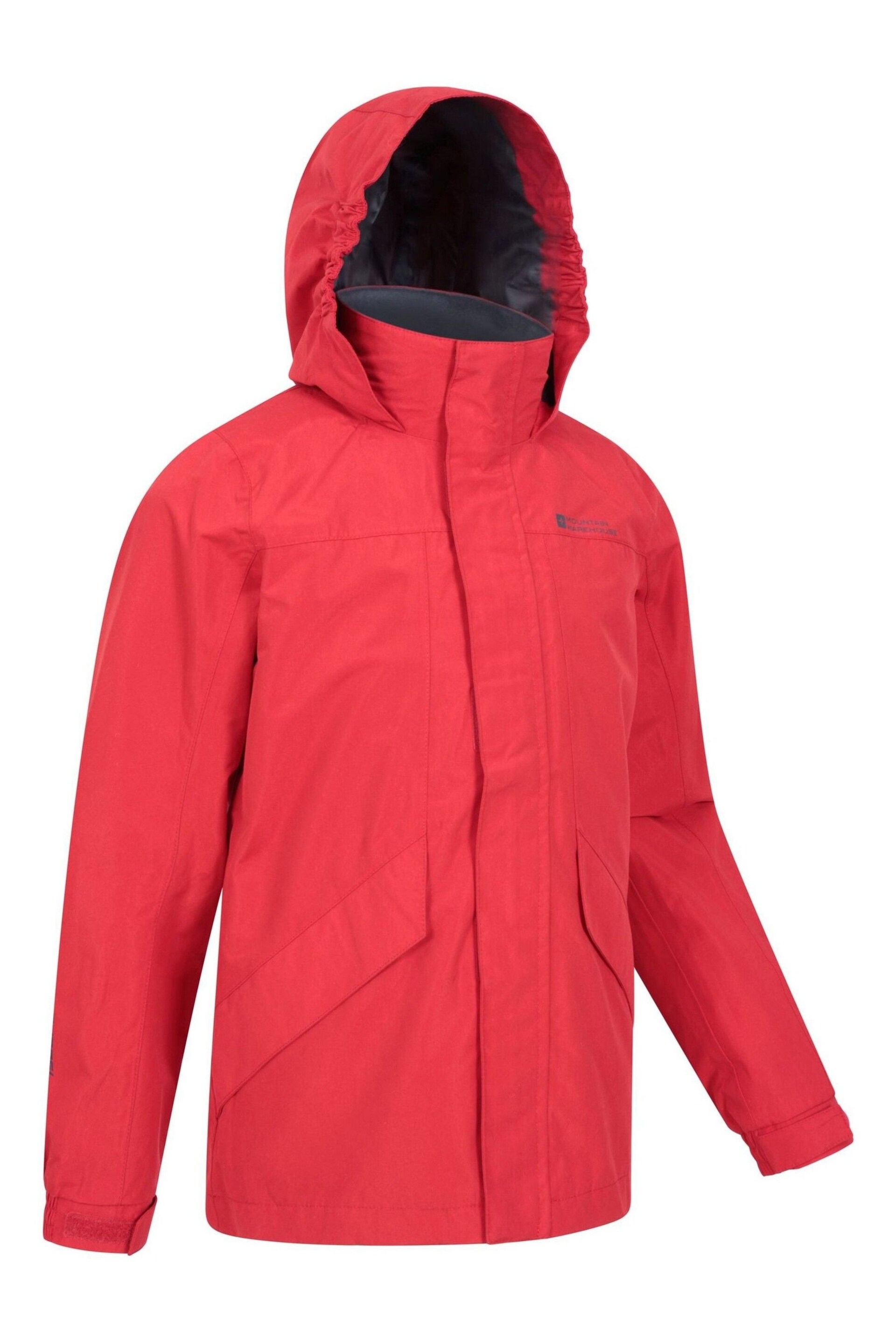 Mountain Warehouse Red Kids Solar Waterproof Jacket - Image 2 of 4