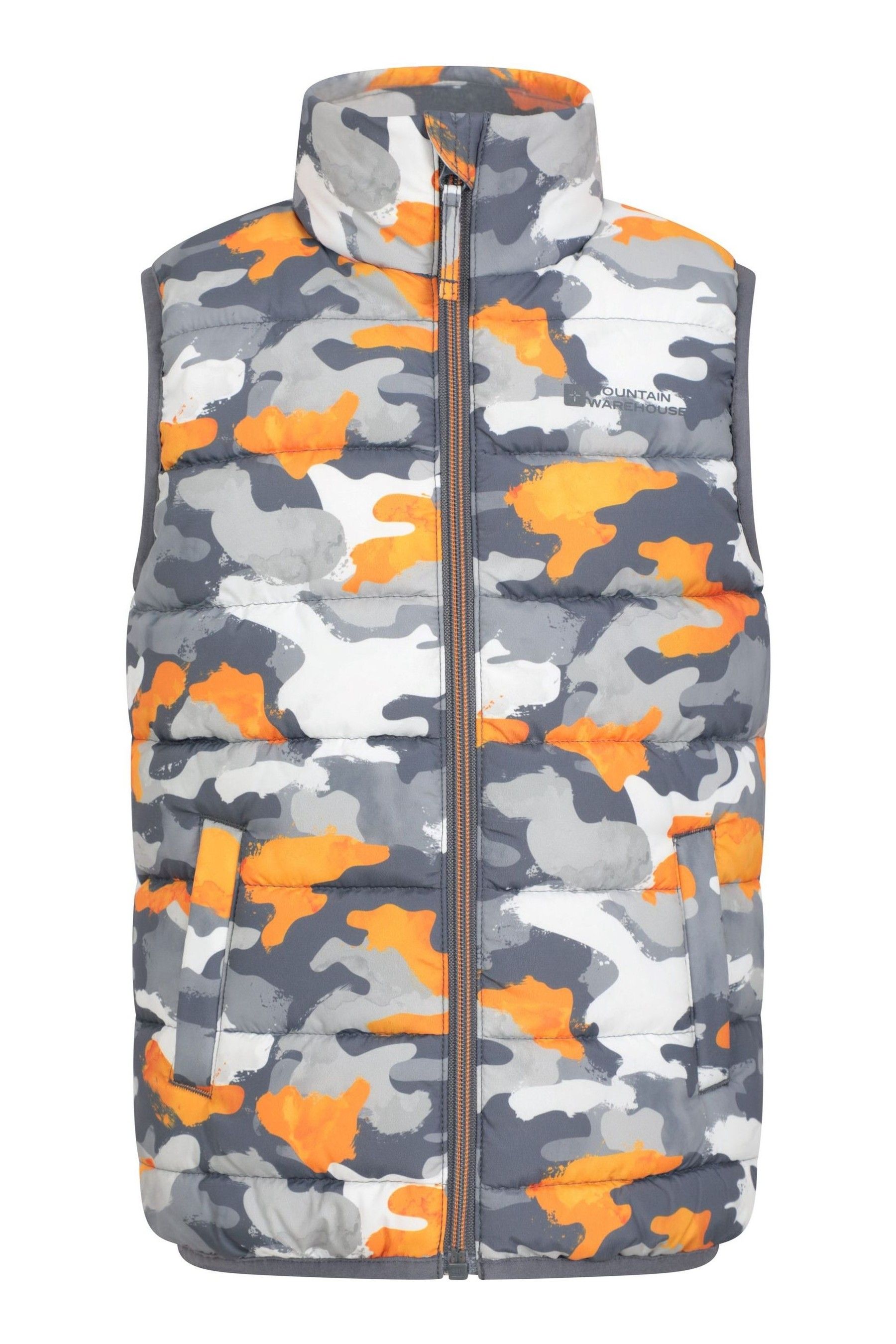 Buy Mountain Warehouse Grey Light Rocko Kids Printed Water Resistant Padded Gilet from Next Canada