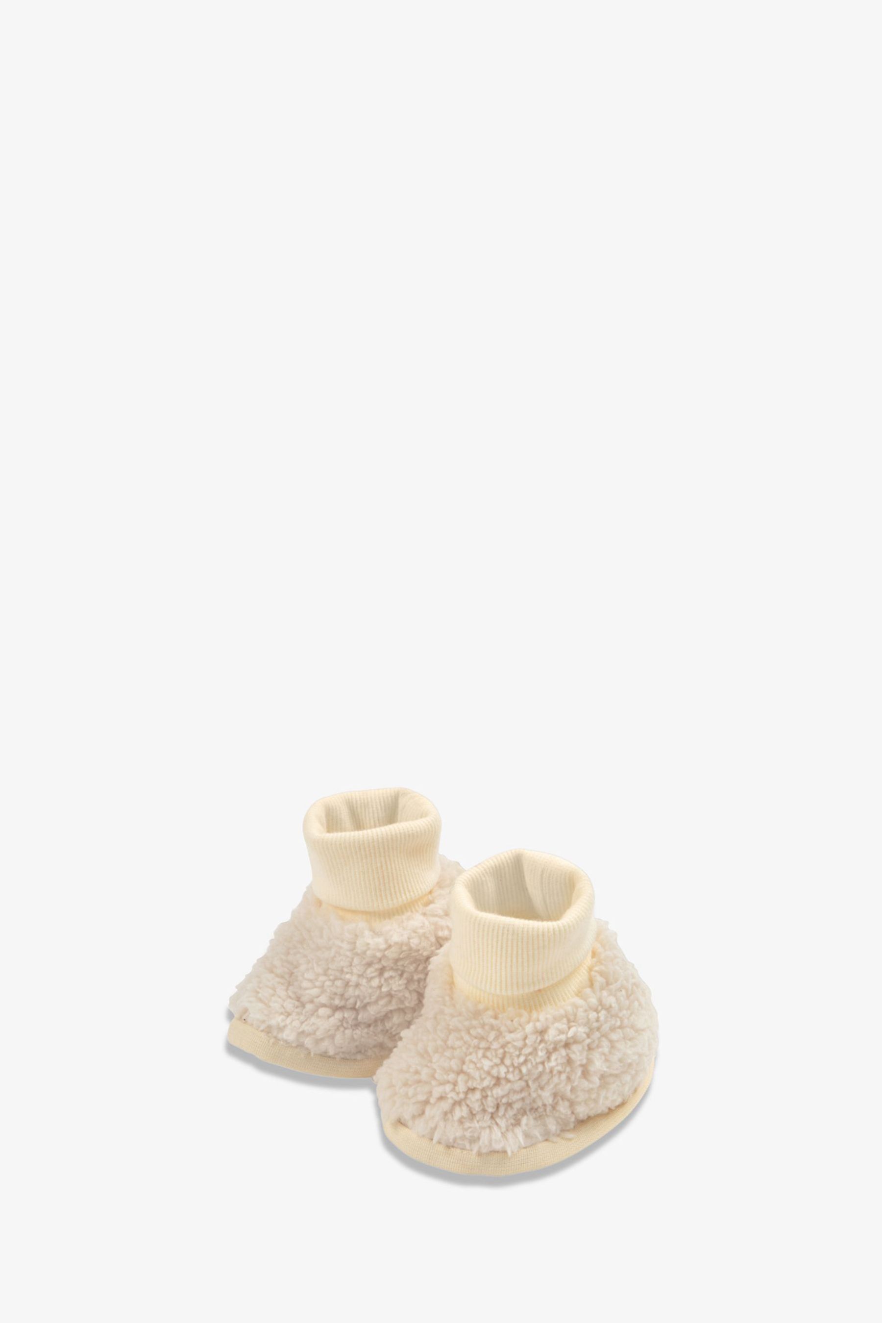 Buy The Little Tailor Plush Lined Sherpa Fleece Borg Baby Booties from Next Luxembourg