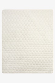 The Little Tailor Quilted Reversible Sherpa Fleece Lined Borg Baby Blanket - Image 5 of 7