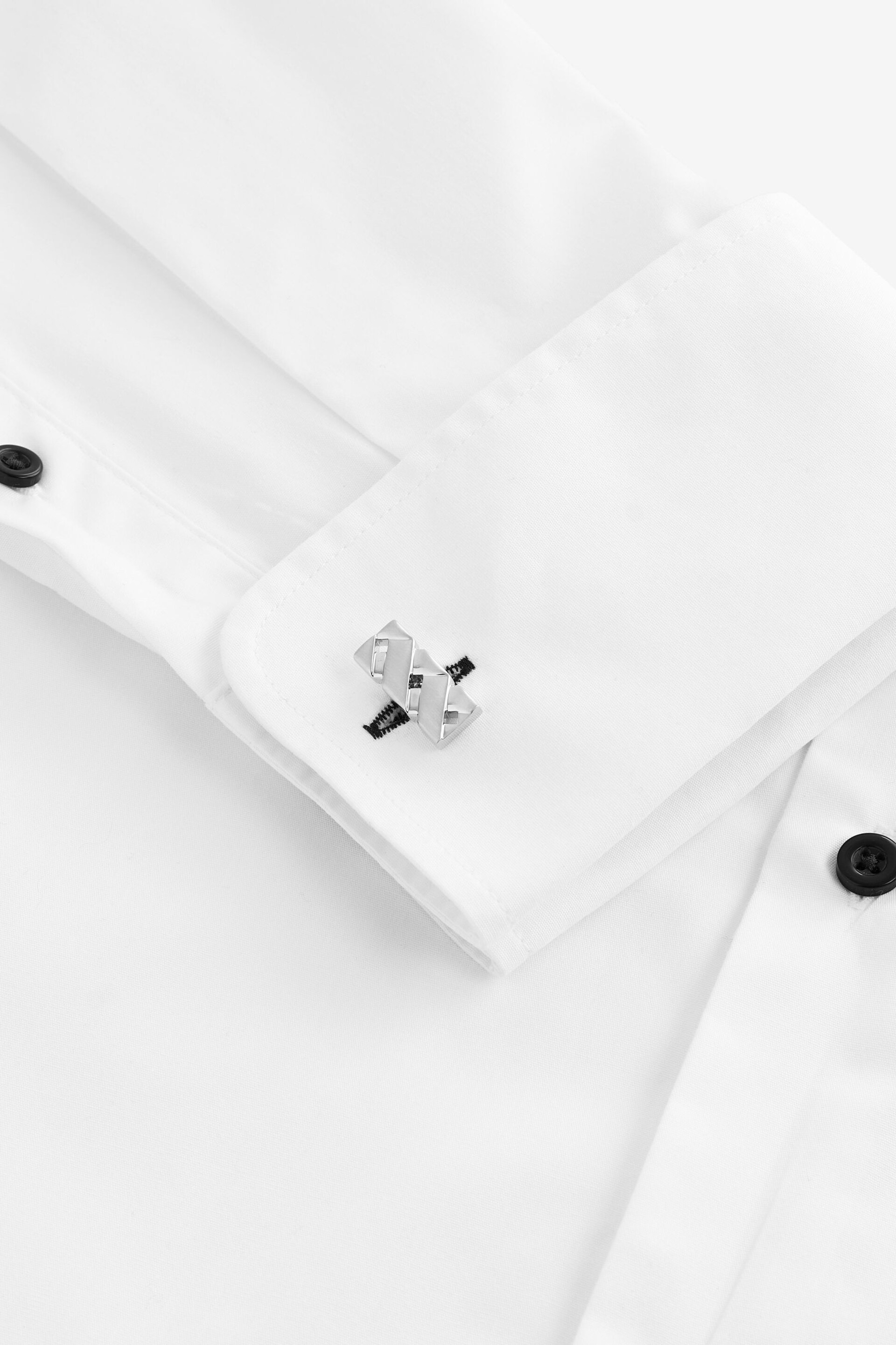 Silver Weave Cufflinks - Image 2 of 4