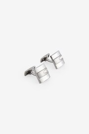 Gun Metal Diamante Cufflinks - Image 1 of 4