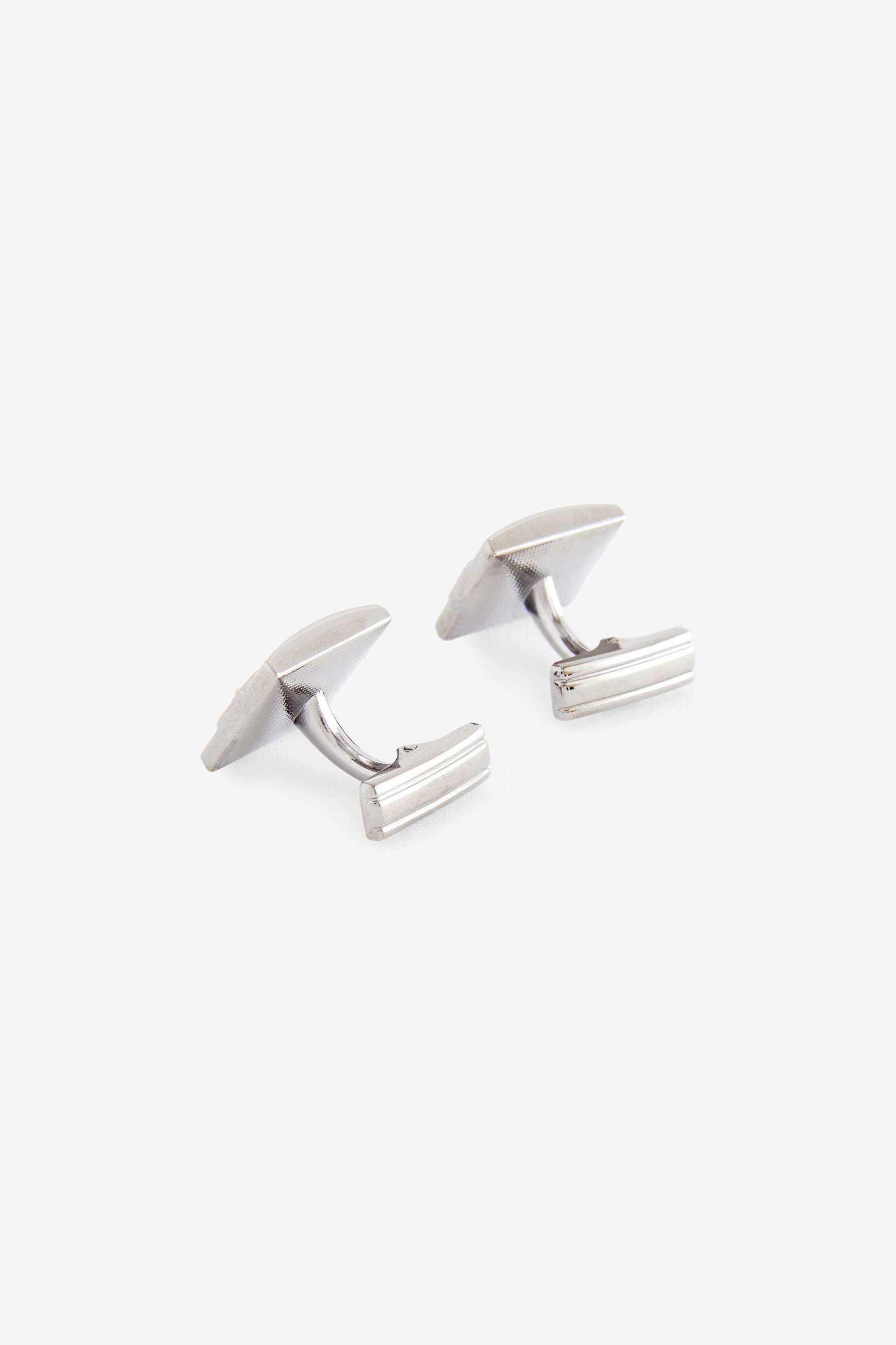 Gun Metal Diamante Cufflinks - Image 2 of 4