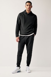 Black Active Textured Joggers - Image 3 of 9