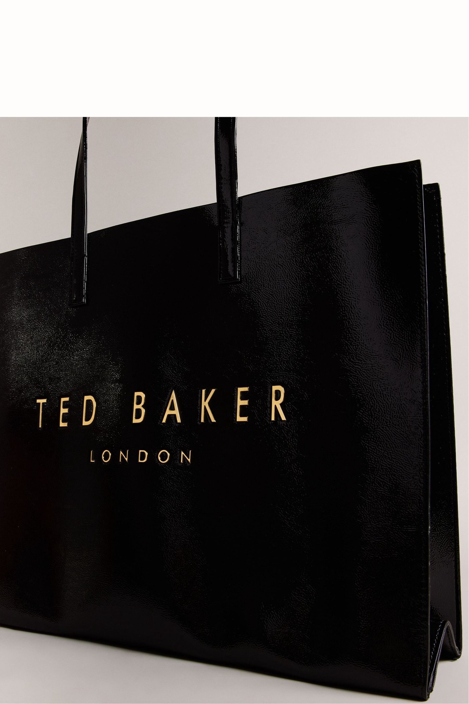 Buy Ted Baker Crikon Crinkle Ew Icon Tote Black Bag from Next Luxembourg