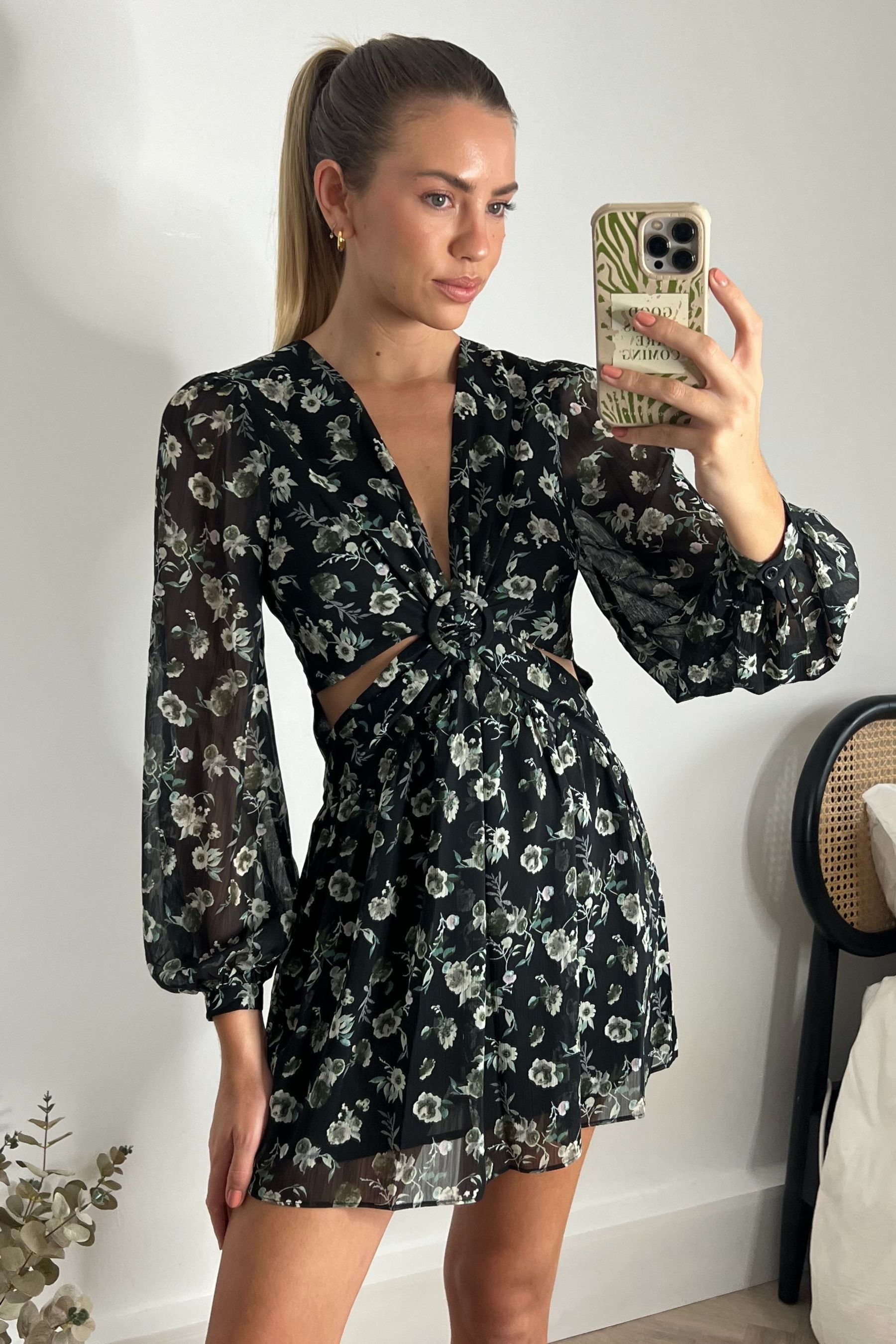 Tasha cut out midi dress outlet