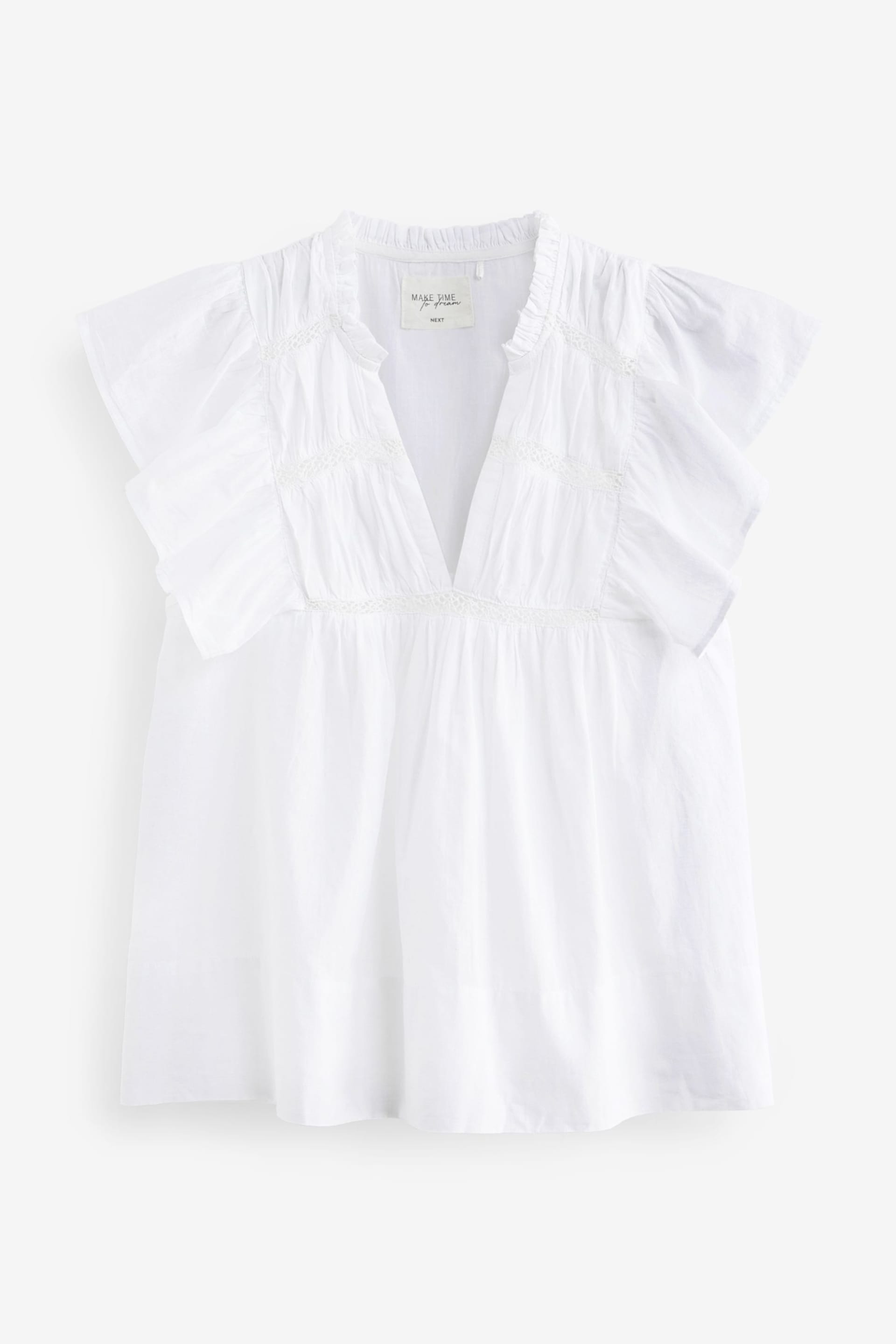 White Lightweight Cotton Short Set Pyjamas - Image 8 of 10