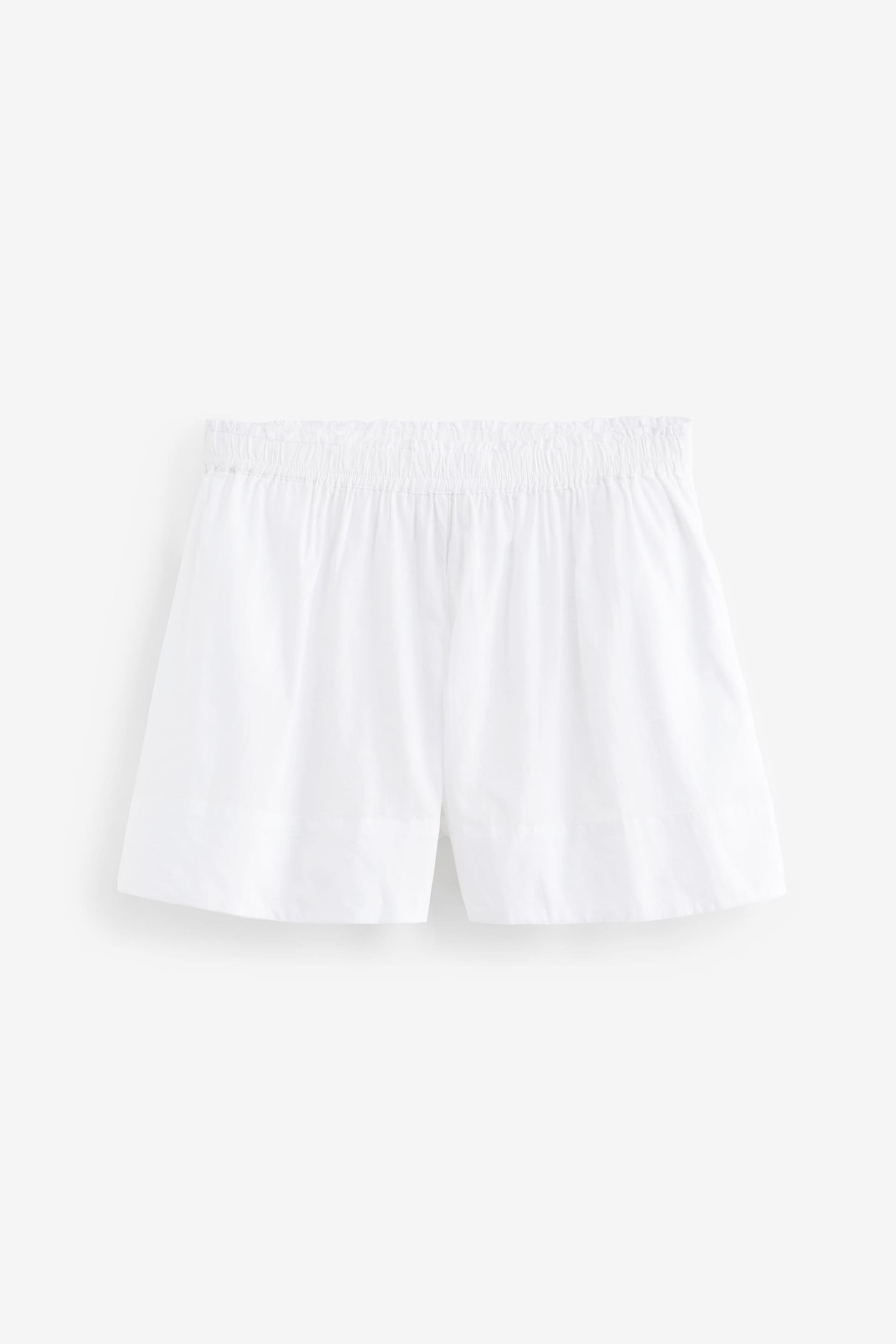 White Lightweight Cotton Short Set Pyjamas - Image 9 of 10