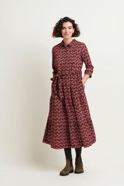 Brakeburn Maroon Thistle Cord Maxi Dress - Image 3 of 4