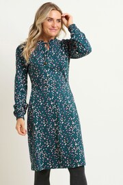 Brakeburn Blue Leopard Spot Dress - Image 1 of 4