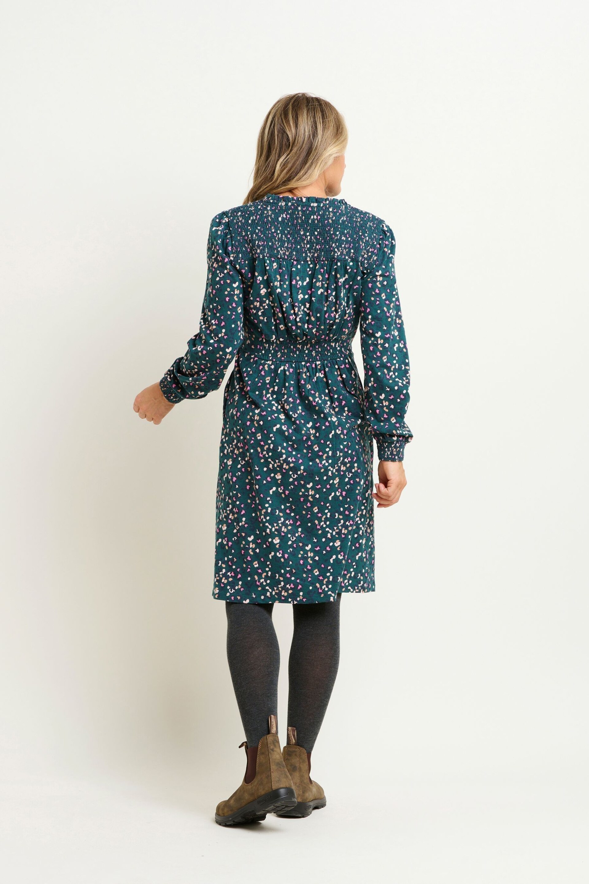 Brakeburn Blue Leopard Spot Dress - Image 2 of 4