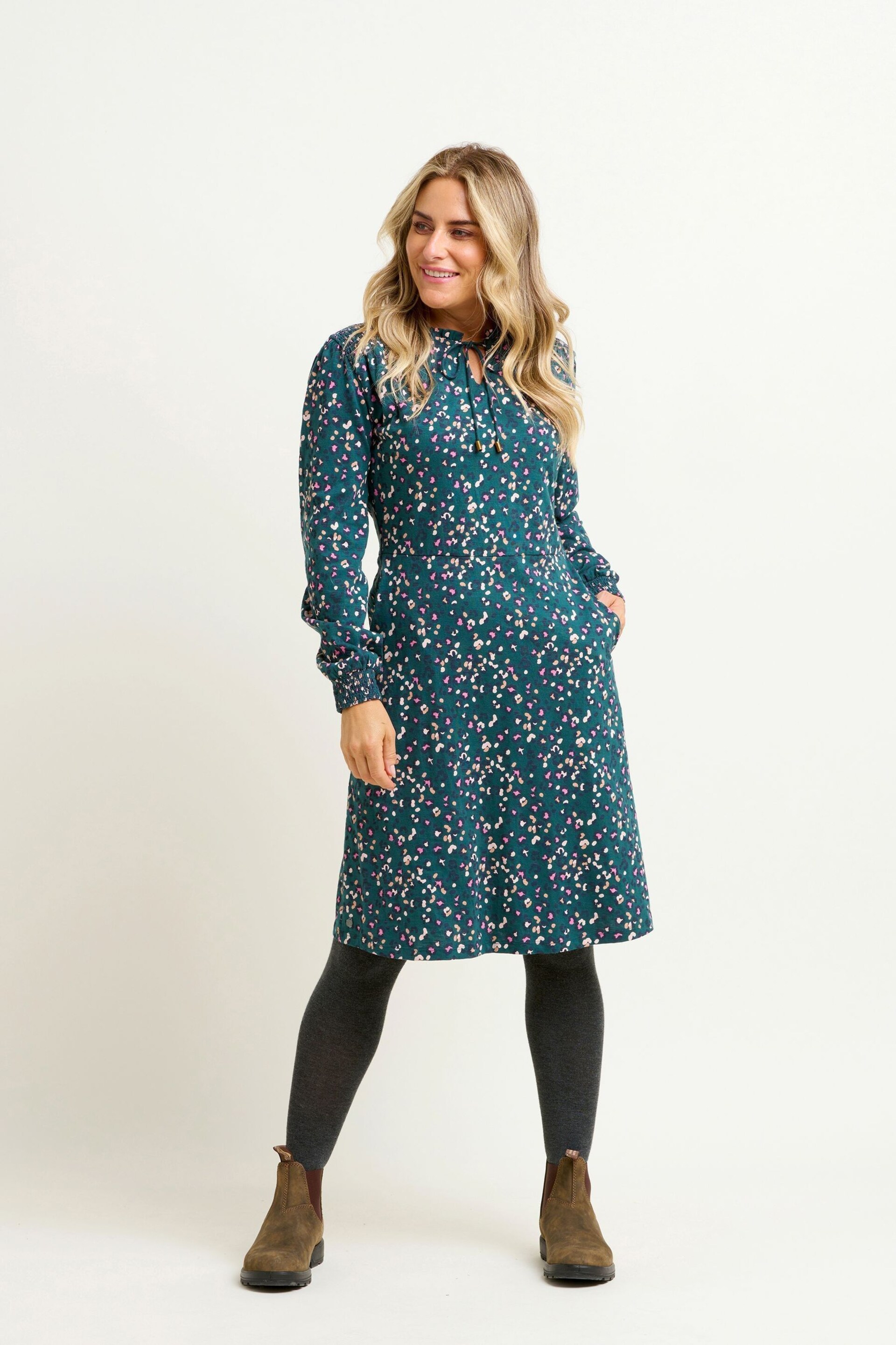 Brakeburn Blue Leopard Spot Dress - Image 3 of 4