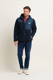 Brakeburn Blue Zip Thru Fleece Top - Image 3 of 4