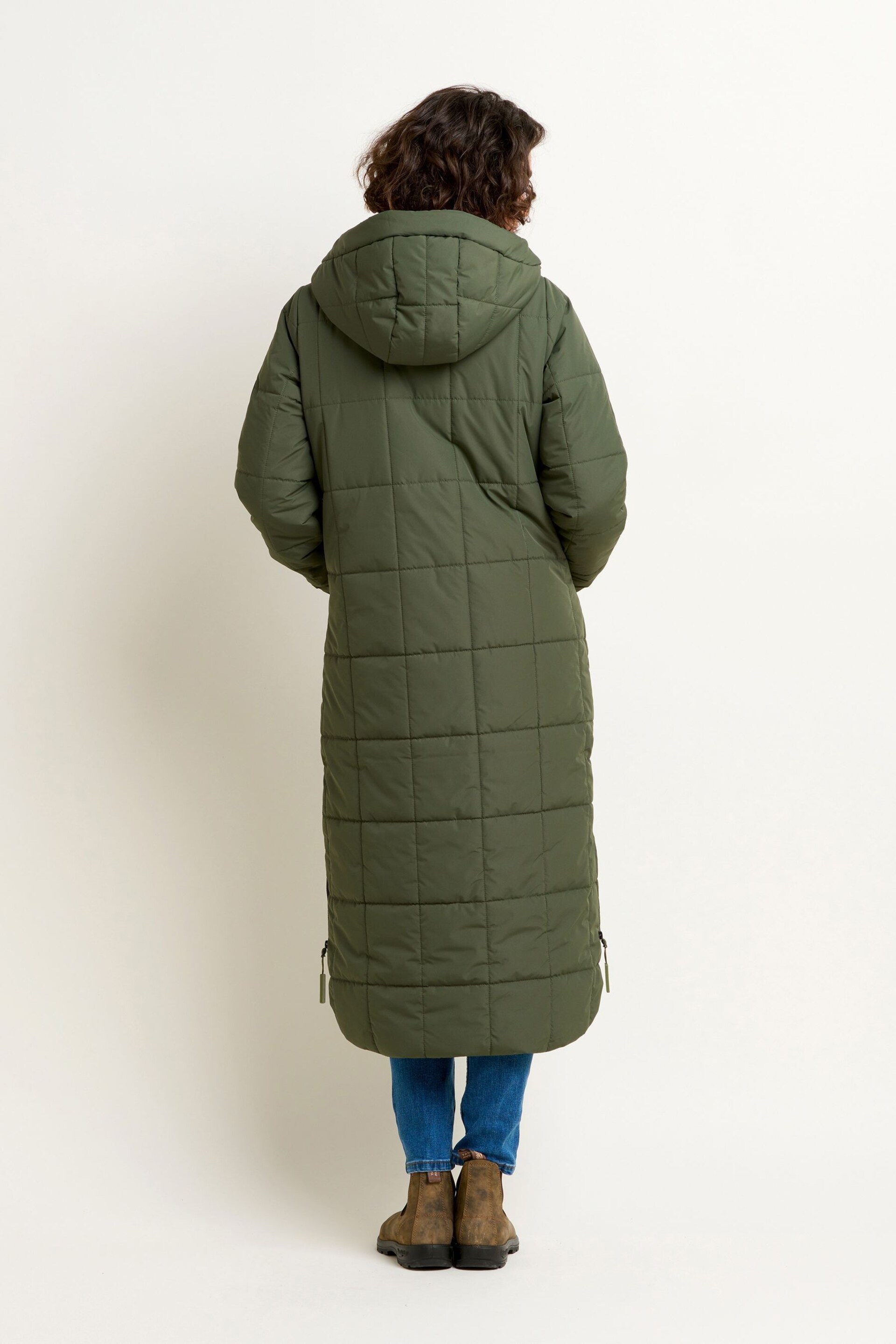 Brakeburn Natural Square Quilt Puffer Coats - Image 2 of 5