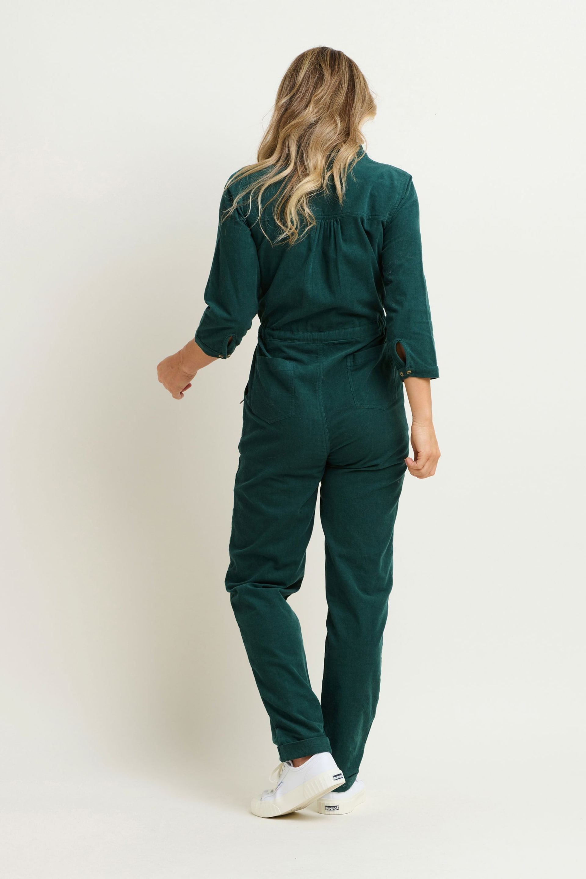 Brakeburn Green Cleo Cord Jumpsuit - Image 2 of 4