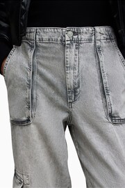 AllSaints Grey Frieda Straight Trousers - Image 5 of 7