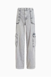 AllSaints Grey Frieda Straight Trousers - Image 7 of 7