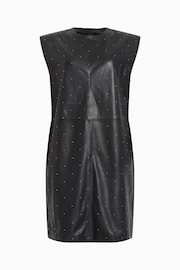 AllSaints Black Pinstud Mika Dress - Image 6 of 6