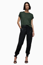 AllSaints Green Anna Shimmer T-Shirt - Image 3 of 6