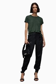 AllSaints Green Anna Shimmer T-Shirt - Image 4 of 6